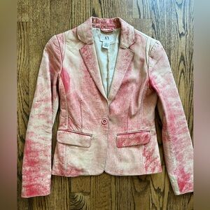 Armani exchange red leather jacket. Medium.